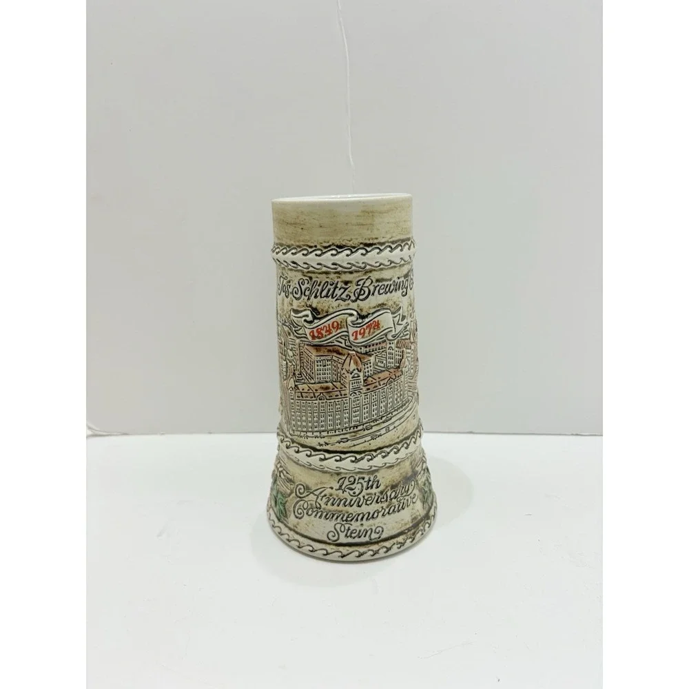 Schlitz Brewing 125th Anniversary Commemorative‎ Stein, 1849 - 1974, Numbered